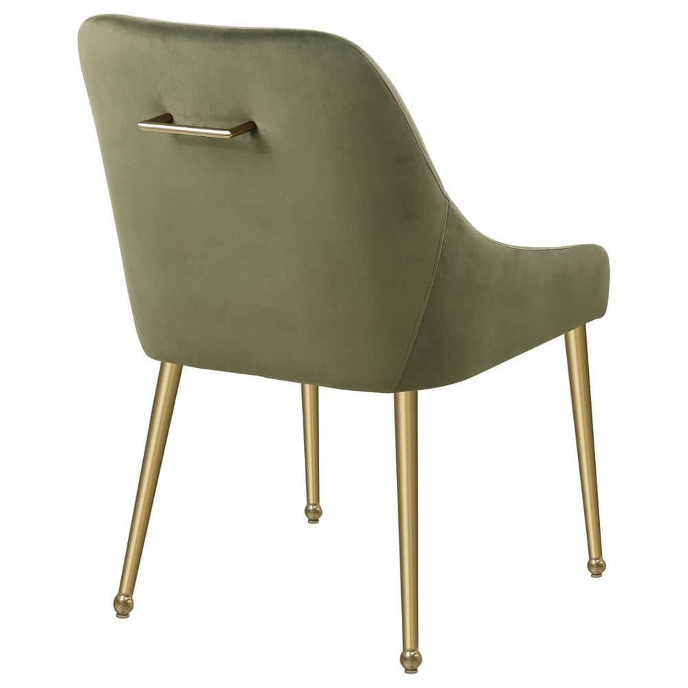 Coaster Home Furnishings Mayette Parsons Wingback Dining Side Chairs Olive (Set of 2)