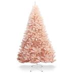 Costway 7 ft. Artificial Christmas Tree Hinged Full Fir Tree with Metal ...