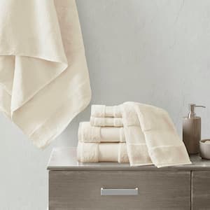 Turkish 6-Piece Natural Cotton Bath Towel Set