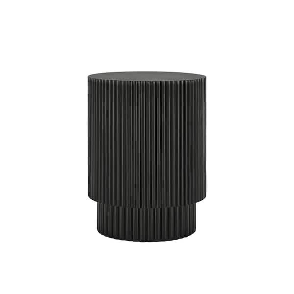 Black 15.2 in. H-shaped Coffee Table, Nordic Style Magnesium Oxide