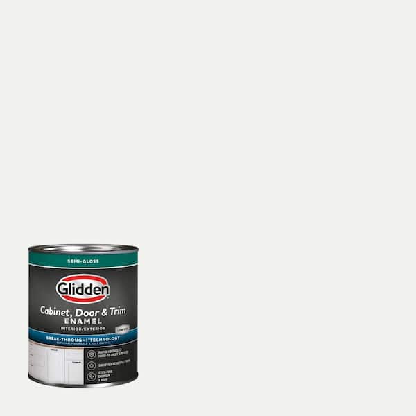 1 qt. PPG1001-1 Delicate White Semi-Gloss Door, Trim and Cabinet Paint
