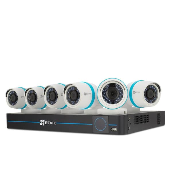 EZVIZ 8-Channel 1080p Camera System NVR 2TB Hard Drive Surveillance System with Night Vision Works with Alexa using IFTTT