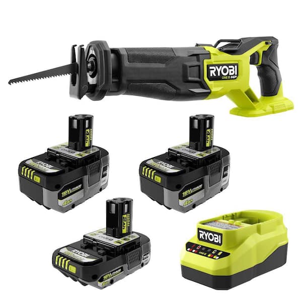 ONE+ 18V HIGH PERFORMANCE Kit w/ (2) 4.0 Ah Batteries, 2.0 Ah Battery, Charger, & FREE 18V ONE+ HP Reciprocating Saw