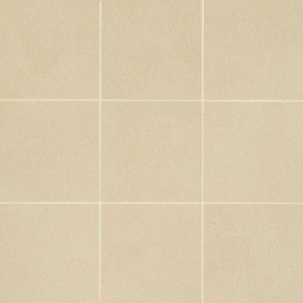 Sahara 4 in. x 4 in. Matte Ecru Porcelain Mosaic Floor and Wall Tile (4.84 sq. ft. /Case)