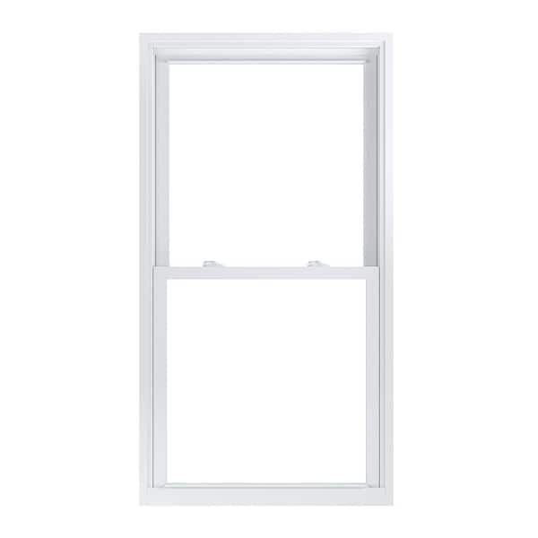American Craftsman 30.75 in. x 57.25 in. 70 Pro Series Low-E Argon PS Glass Double Hung White Vinyl Replacement Window, Screen Incl
