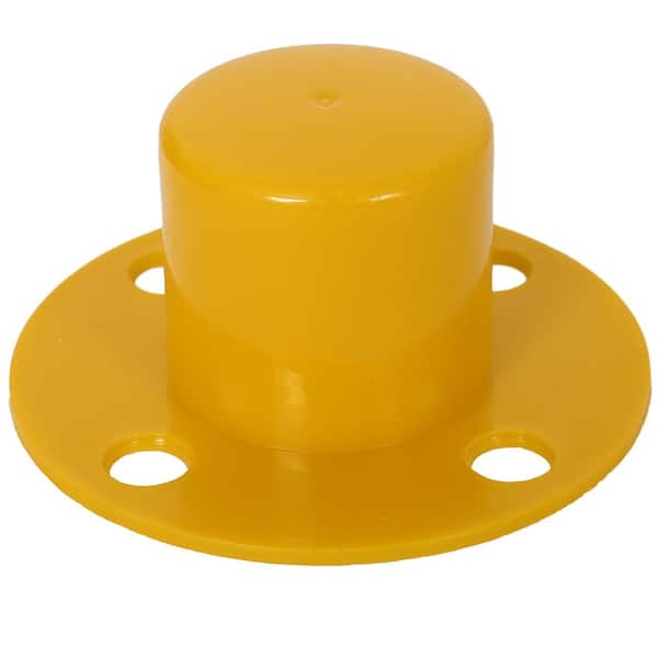 12-Pack Yellow/Black Plastic Safety Barrier Post w/Fillable Base,5Ft Plastic Chain for Traffic Control and Warning Y/B