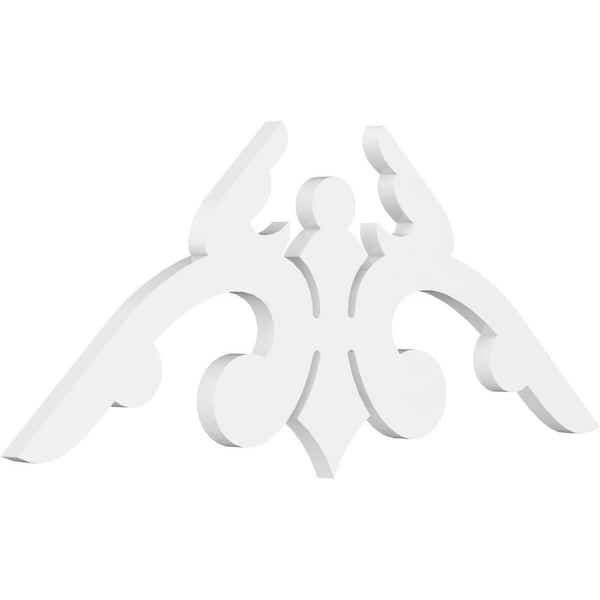Ekena Millwork 1 in. x 36 in. x 16-1/2 in. (11/12) Pitch Milton Gable Pediment Architectural Grade PVC Moulding