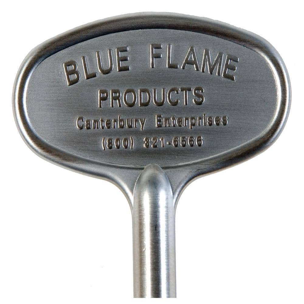 Blue Flame 3 in. Universal Gas Valve Key in Satin Chrome BF 