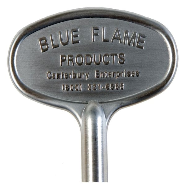 Blue Flame 3 in. Universal Gas Valve Key in Satin Chrome