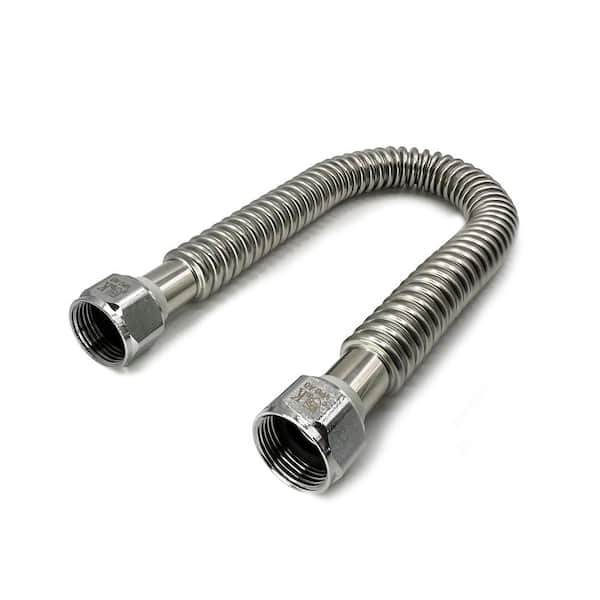 Everbilt 3/4 in. FIP x 3/4 in. FIP x 24 in. Stainless Steel Corrugated Water Connector
