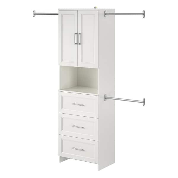 SystemBuild White Closet Organizer