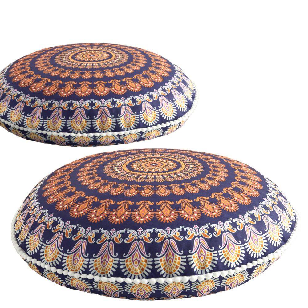 Meditation Floor Outdoor Bolster Pillow (Set of 2)