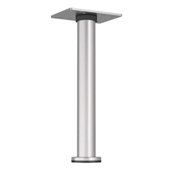 Richelieu Hardware 7 7/8 in. (200 mm) Satin Nickel Stainless Steel 201  Round Furniture Leg with Leveling Glide 64217200155 - The Home Depot
