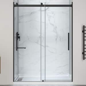 ANZZI Stellar 60 in. L 32 in. W 76 in. H Alcove Shower Kit with
