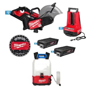 MX FUEL Lithium-Ion 14 in. Cut-Off Saw Kit with M18 4 Gal. Switch Tank Backpack Water Supply Kit