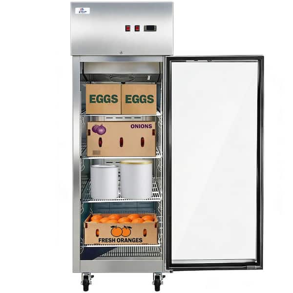 Cooler Depot 28 in. W 19 cu. ft. Single Glass Door Top-Mounted
