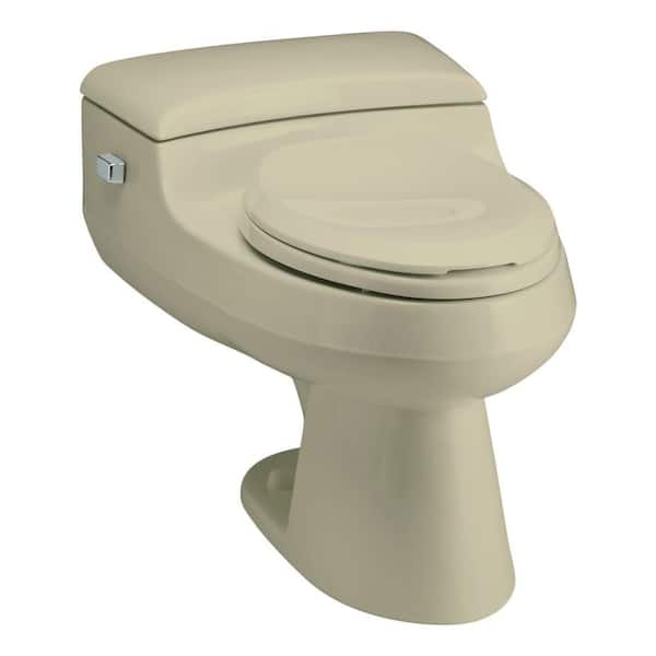 San Raphael Comfort Height 1-piece 1 GPF Single Flush Elongated Toilet in Sandbar, Seat Included