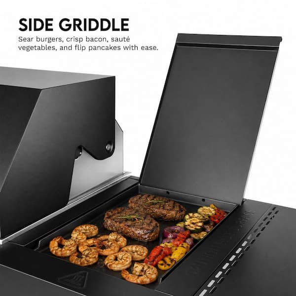 Cosmo 58 in. Newport Collection 8-Burner Propane Gas Grill, Side