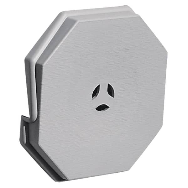 Builders Edge 6.625 in. x 6.625 in. #016 Gray Surface Mounting Block
