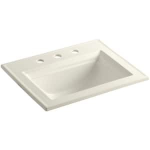 Memoirs Stately 22-3/4 in. Drop-In Vitreous China Bathroom Sink in Biscuit