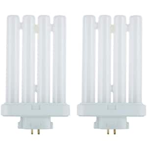 6 in. 27-Watt Linear 4-Pin Quad Tube GX10Q-4 Base FML Fluorescent Tube Light Bulb in Warm White, 3000K (2-Pack)