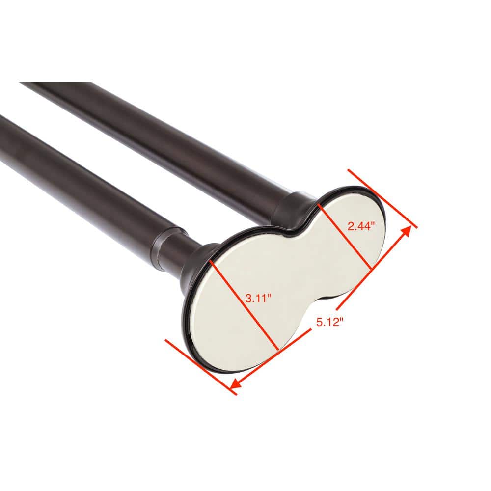 Oil Rubbed Bronze Double Tension Shower Curtain Rod