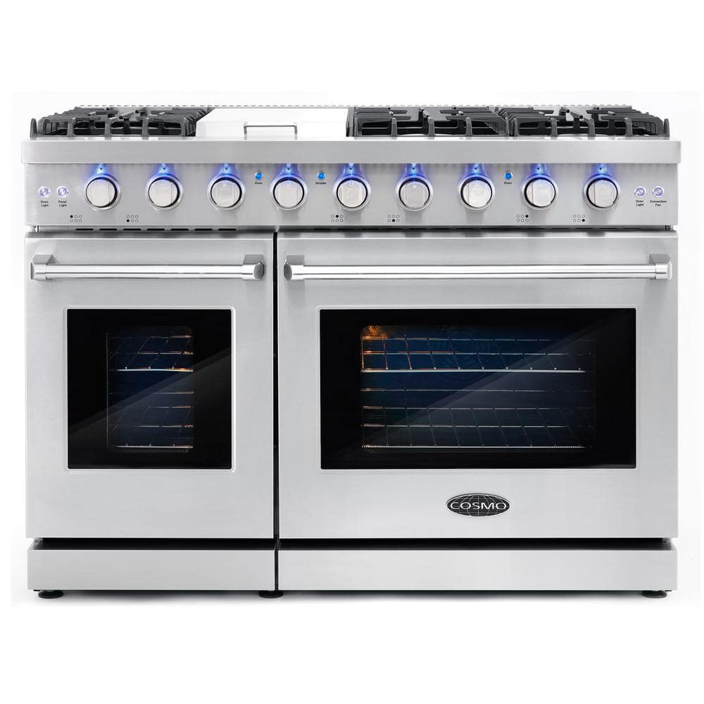 https://images.thdstatic.com/productImages/dd1e1848-ad67-4c28-945b-a0afae8c01b5/svn/stainless-steel-cosmo-double-oven-gas-ranges-cos-epgr486g-64_1000.jpg