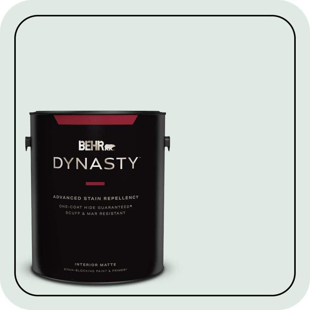 1 gal. #480E-1 Country Mist Matte Interior Stain-Blocking Paint and Primer
