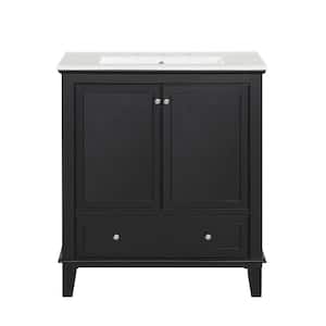 eclife 18 in. W x 17.7 in. D x 33.5 in. H Single Sink Bath Vanity