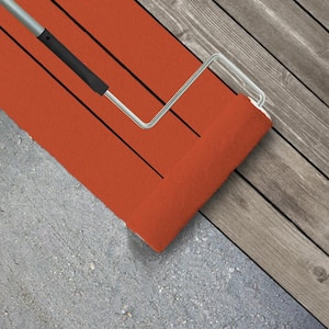 1 gal. #P190-7 Inferno Textured Low-Lustre Enamel Interior/Exterior Porch and Patio Anti-Slip Floor Paint