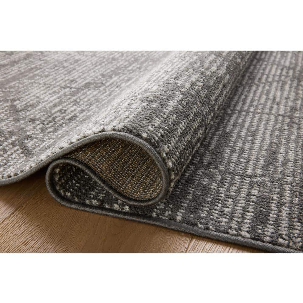 Ivory Diamond Pattern Stain-Resistant Synthetic Square Rug
