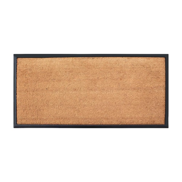 A1 Home Collections A1HC Heavy Weight Plain Beige 24 in x 48 in Rubber and Coir large Outdoor Durable Doormat