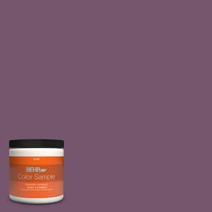 8 oz. #PMD-87 Exotic Orchid Flat Interior/Exterior Paint & Primer Color Sample