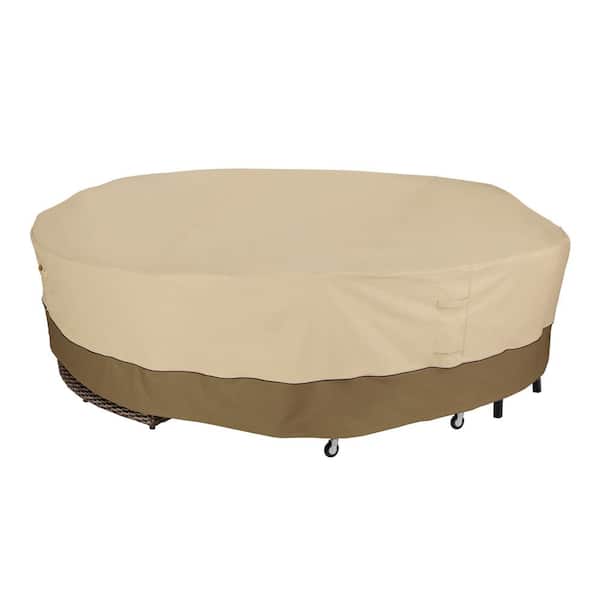 Classic Accessories Veranda 130 in. Dia x 30 in. H Round General Purpose Patio Furniture Cover