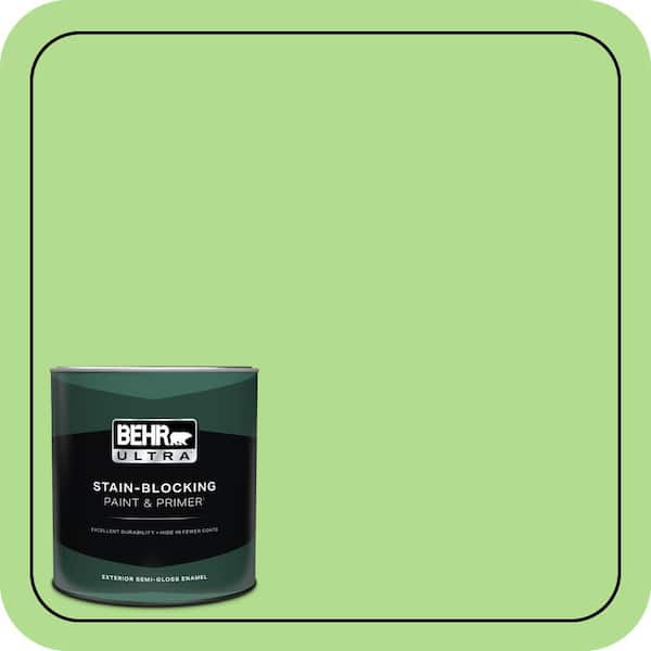 BEHR ULTRA 1 qt. #MQ4-46 Early Spring Semi-Gloss Enamel Exterior Paint & Primer