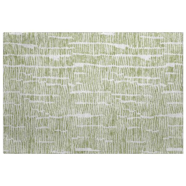 Dream Shag Premium Machine Washable Abstract ADS830 Aloe 3 ft. x 4 ft. Area Rug