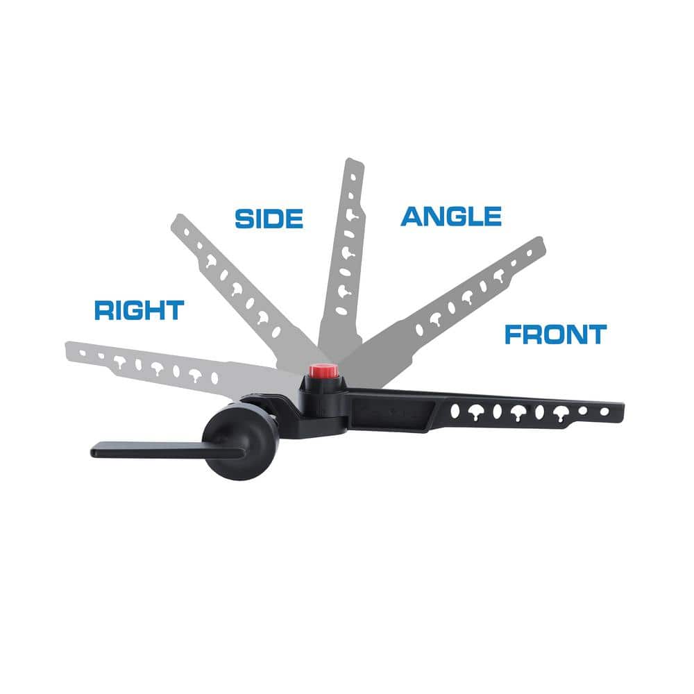 Universal Matte Black Toilet Tank Lever with Adjustable Arm