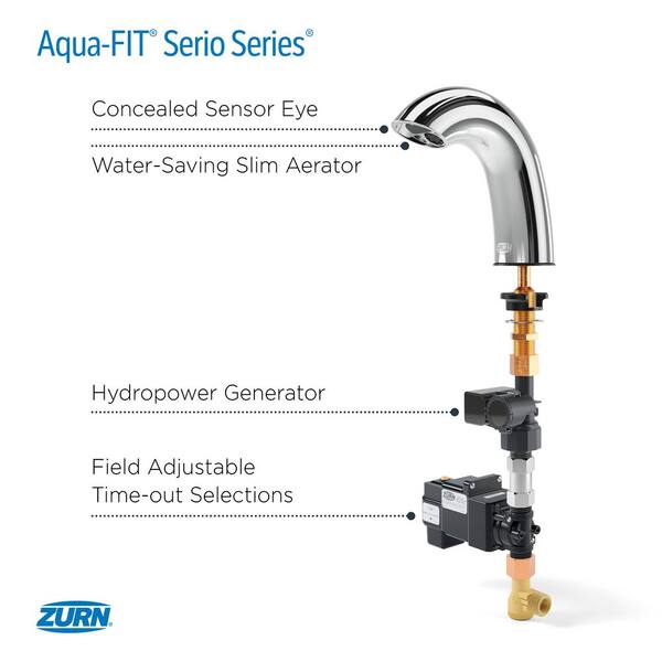 Zurn Aqua-FIT Serio Series Hardwired 4 in. Centerset Touchless 