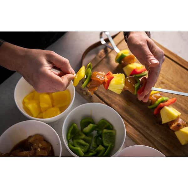 NAPOLEON Eight Stainless Steel Multifunctional Skewers-Cooking