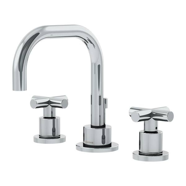 Symmons Dia 8 in. Widespread 2-Handle Bathroom Faucet with Drain ...