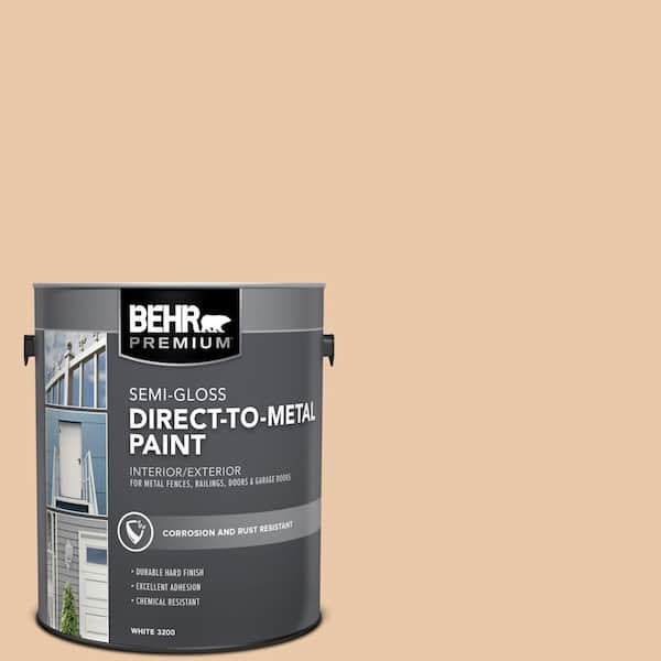 1 gal. #S250-2 Almond Biscuit Semi-Gloss Direct to Metal Interior/Exterior Paint