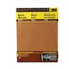 9 in. x 11 in. Assorted Grit Medium, Fine and Very Fine Garnet Sandpaper (5 Sheets-Pack)