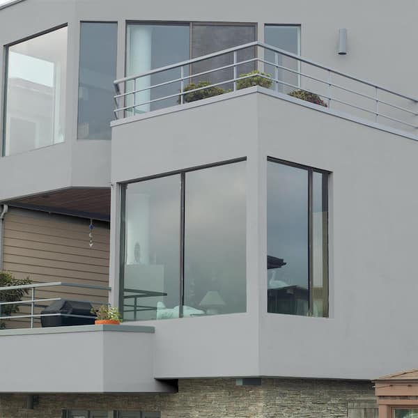 BEHR - 1 gal. #MS-75 Blue Gray Sky Flat Interior/Exterior Masonry, Stucco and Brick Paint