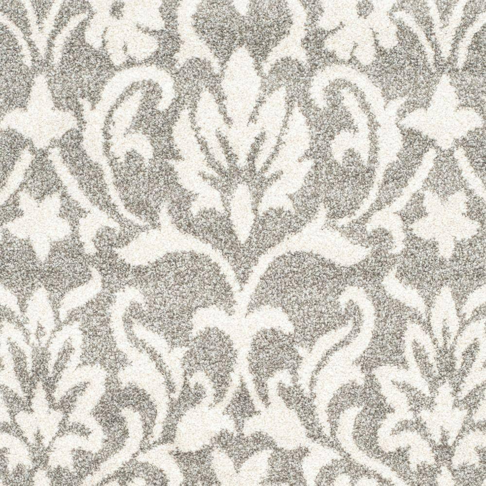 Elegant Amherst Dark Grey & Beige 3' x 5' Geometric Area Rug
