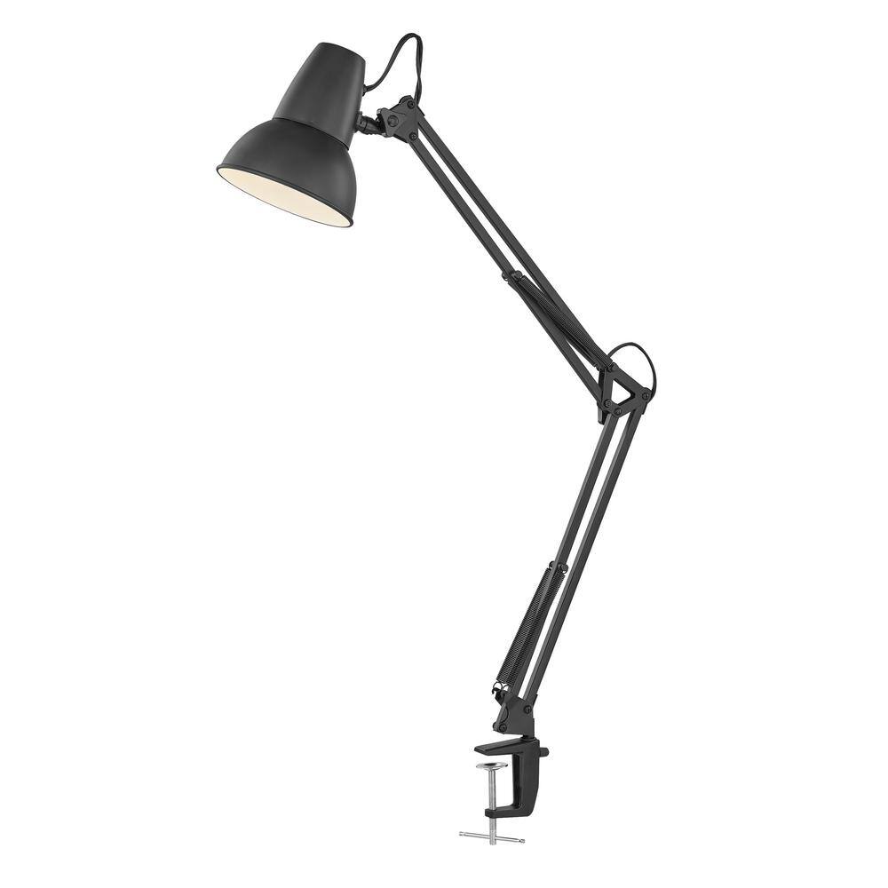 Light Society Ethan 28 in. Black Task Lamp-LS-T274-BK - The Home Depot