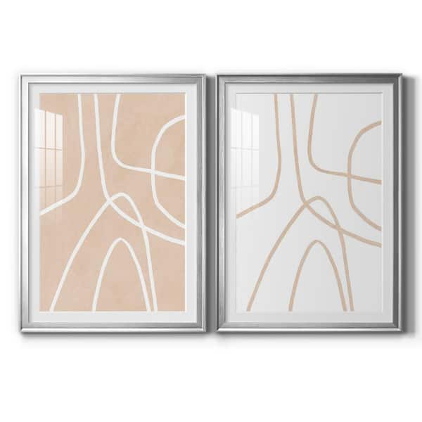 Wexford Home Clean Contour I by Wexford Homes 2-Pieces Framed Abstract Paper Art Print 18.5 in. x 24.5 in.