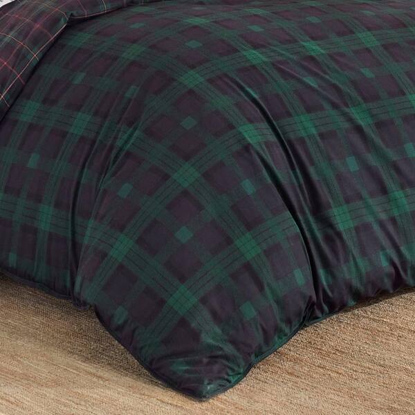 eddie bauer woodland tartan duvet cover set