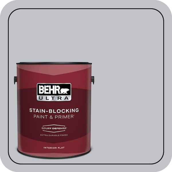 BEHR ULTRA 1 gal. #N510-2 Galactic Tint Extra Durable Flat Interior Paint & Primer