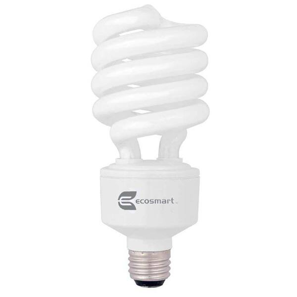 EcoSmart 150-Watt Equivalent 3-Way Spiral CFL Light Bulb, Soft White