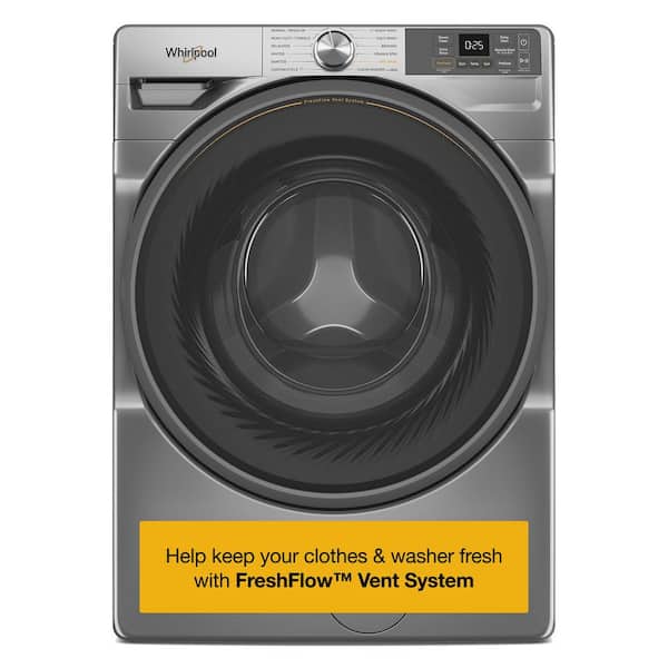 4.5 cu. ft. Stackable Front Load Washer in Radiant Silver with FreshFlow Vent System